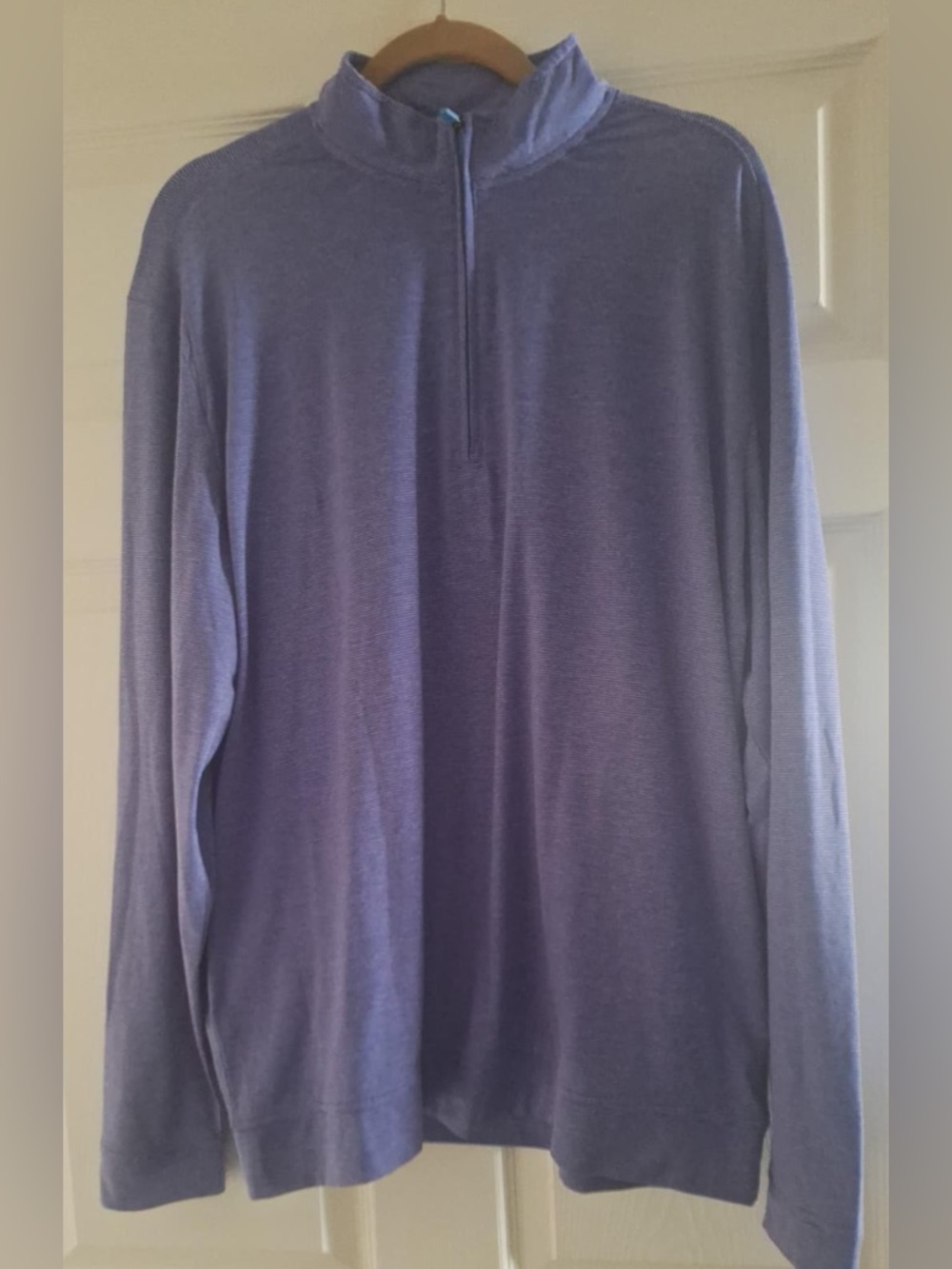 Johnnie-O 1/4 Zip Pullover Mens XL Purple Performance Golf Stretch